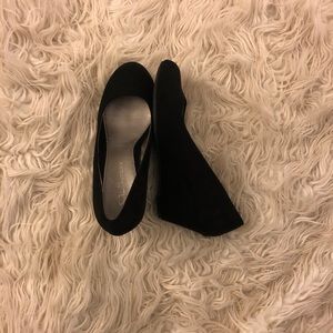 Black Wedge Heels